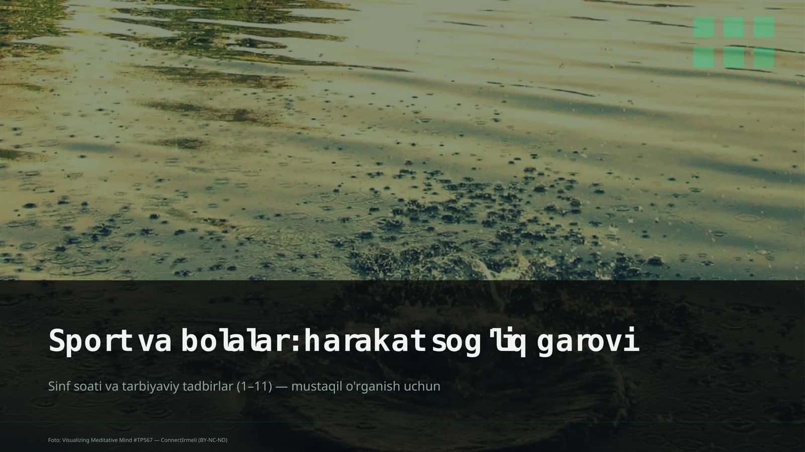 Sport va bolalar: harakat sog'liq garovi 1