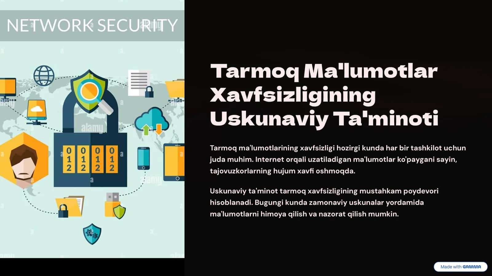 Tarmoq Ma'lumotlar Xavfsizligining Uskunaviy Ta'minoti 1
