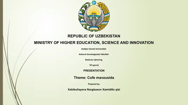 Cofe mavzusida 1