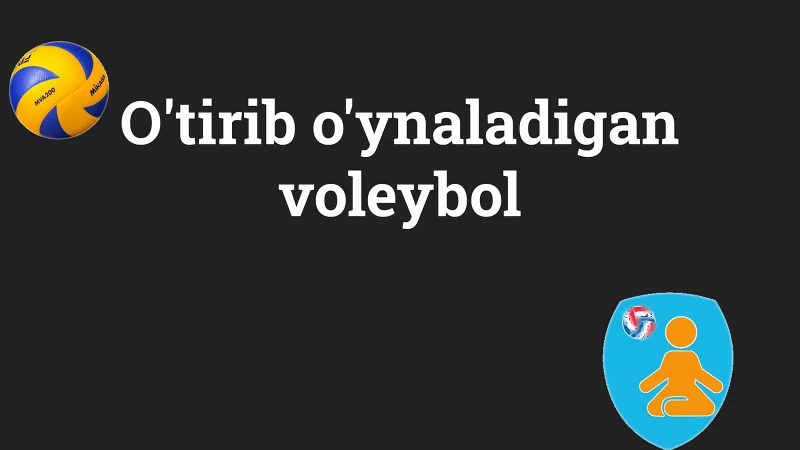Imkoniyati cheklanganlar uchun o'tirib voleybol o'ynash 1