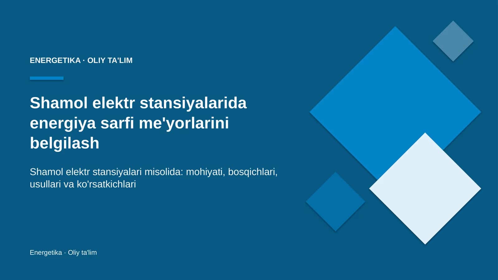 shamol elektr stansiyalarida energiya sarfi me'yorlarini belgilash 3340 1