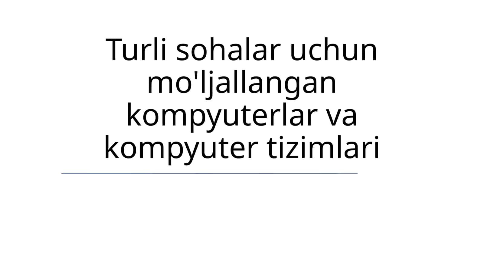 Kompyuter texnologiyalari va yangi texnologiyalar kelajagi 1