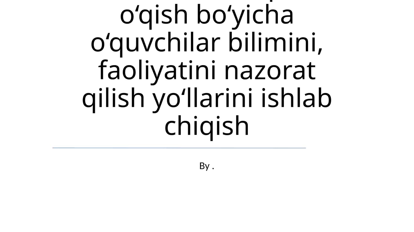 Mavjud monitoring usullaridagi qiyinchiliklar 1