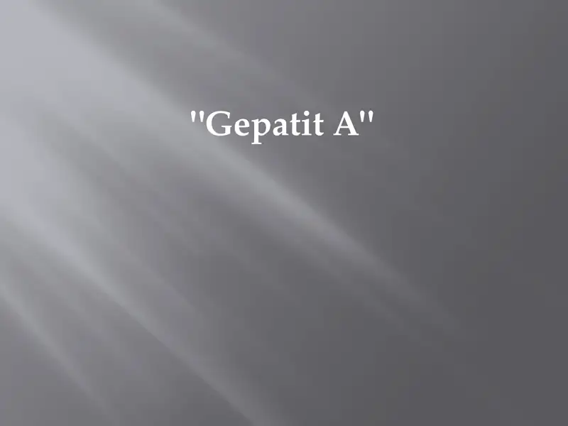 Gepatit A 1