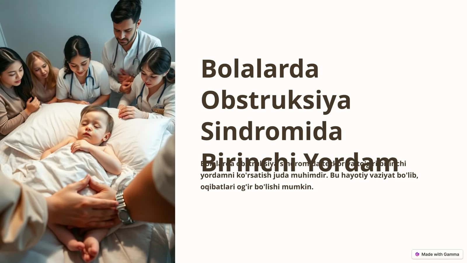 Bolalarda Obstruksiya Sindromida Birinchi Yordam 1