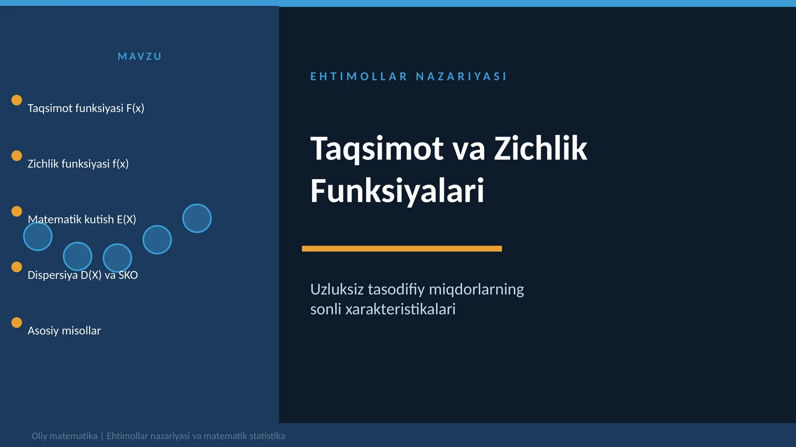 EHTIMOLLAR NAZARIYASI 1