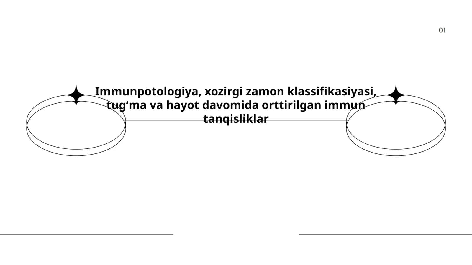 Immunpotologiya, xozirgi zamon klassifikasiyasi, tugʻma va hayot davomida orttirilgan immun tanqisliklar 1