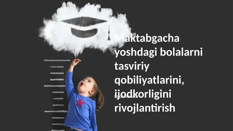 Maktabgacha yoshdagi bolalarni tasviriy qobiliyatlarini, ijodkorligini rivojlantirish 1