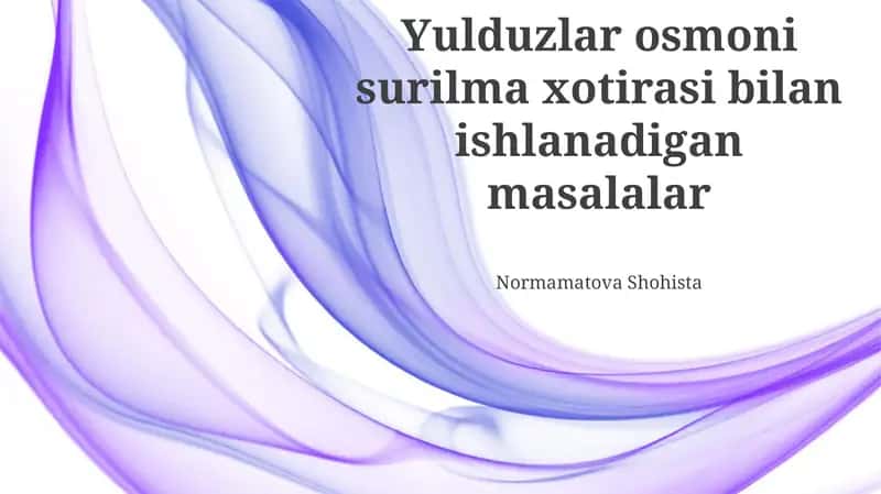 Normamatova Shohista 1