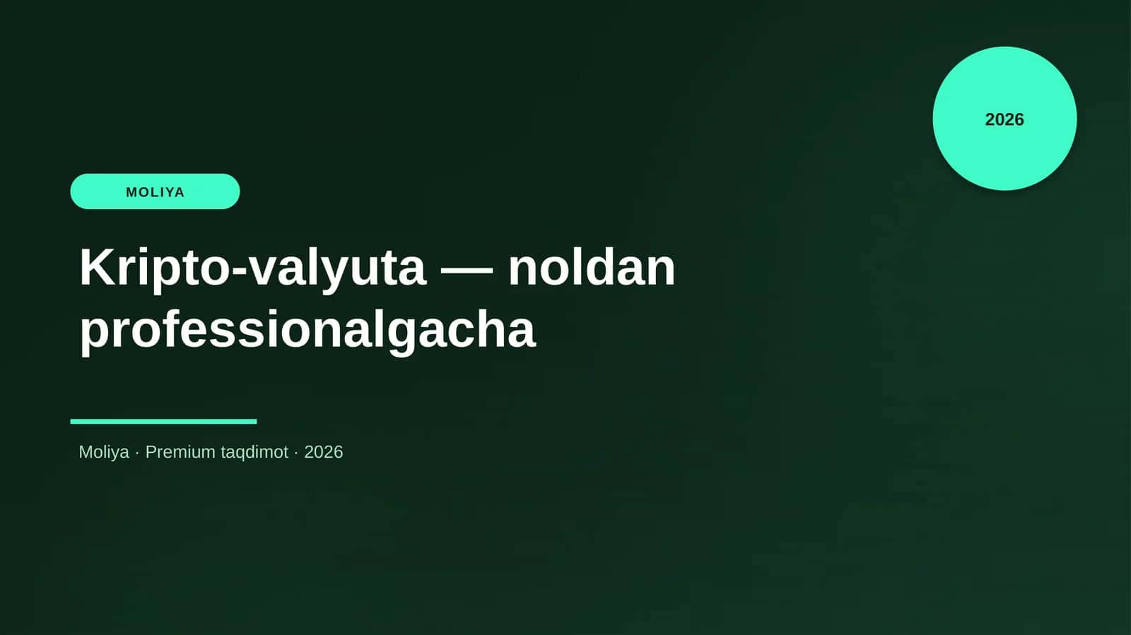 Kripto-valyuta — noldan professionalgacha 1