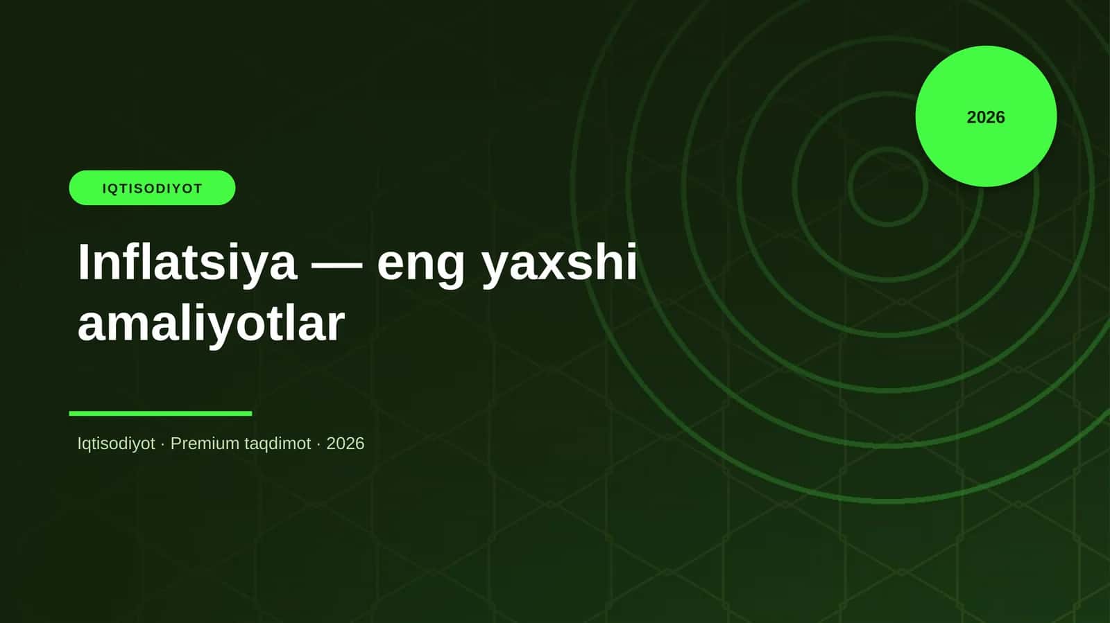 Inflatsiya — eng yaxshi amaliyotlar 1
