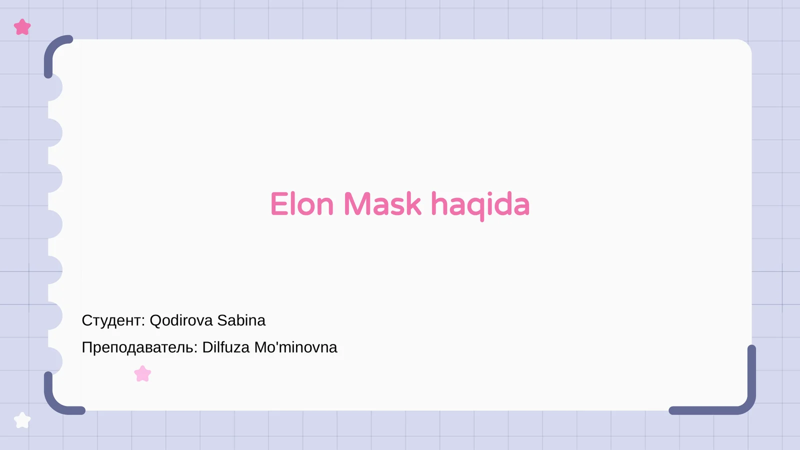 Elon Mask Haqida 1