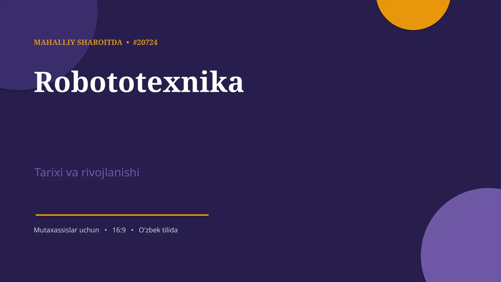 Robototexnika 1