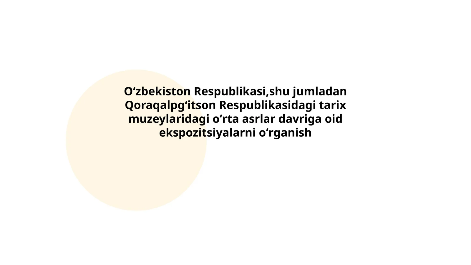 Oʻrta asrlar davri tarixi 1