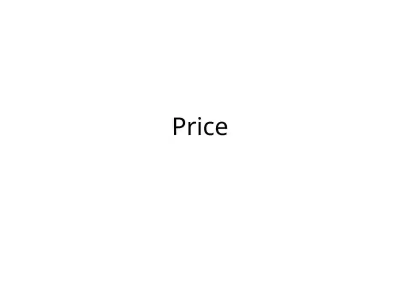 What Is a Price?