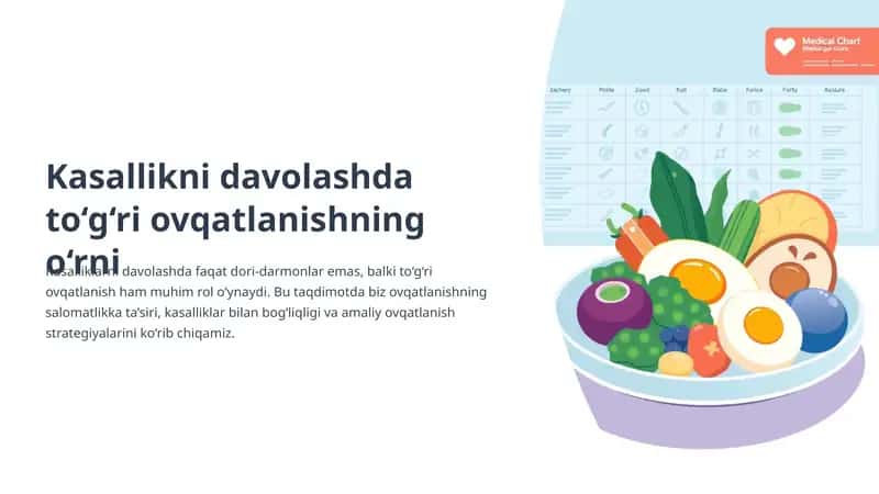 Kasallikni davolashda to‘g‘ri ovqatlanishning o‘rni 1