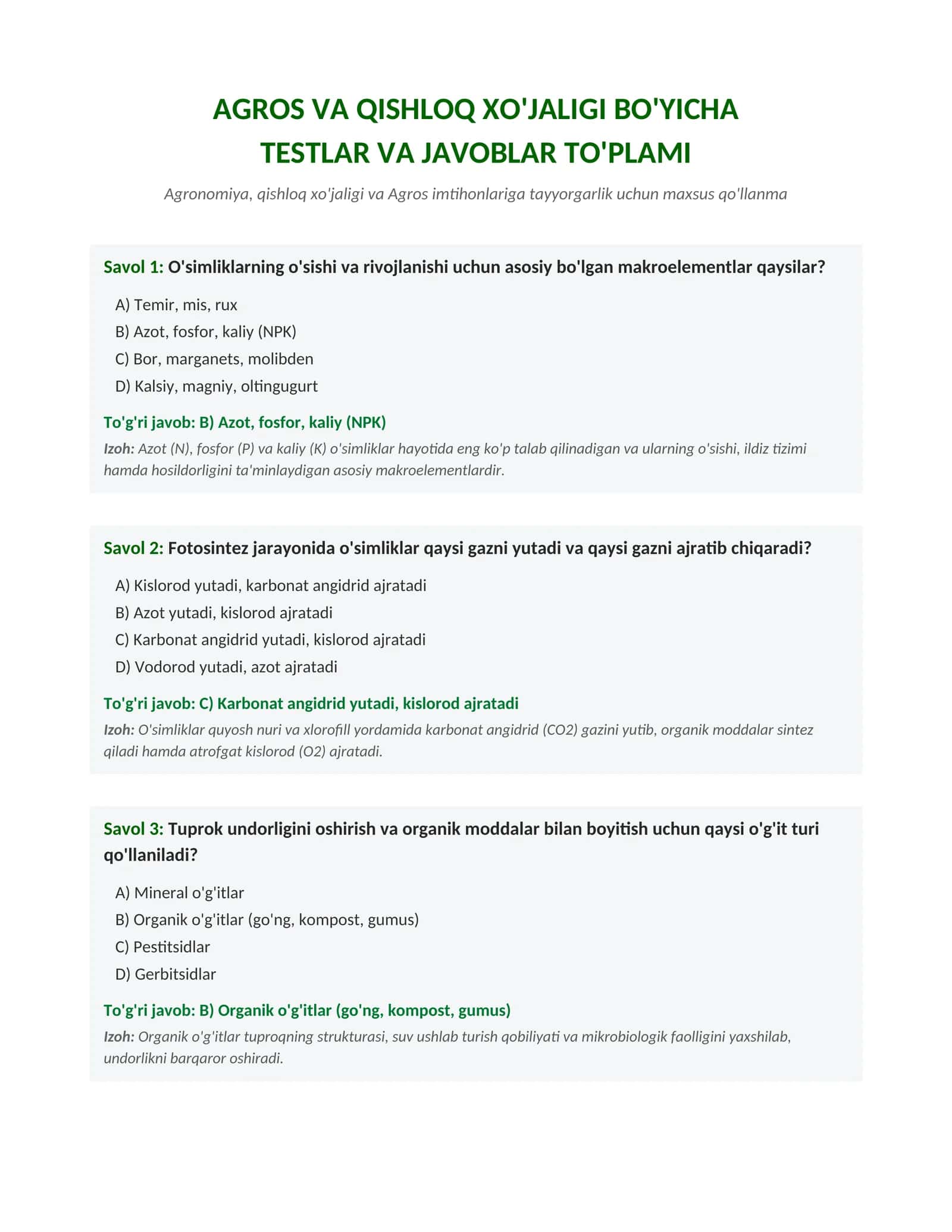 Agros_Testlar_Javoblari_Bilan 1