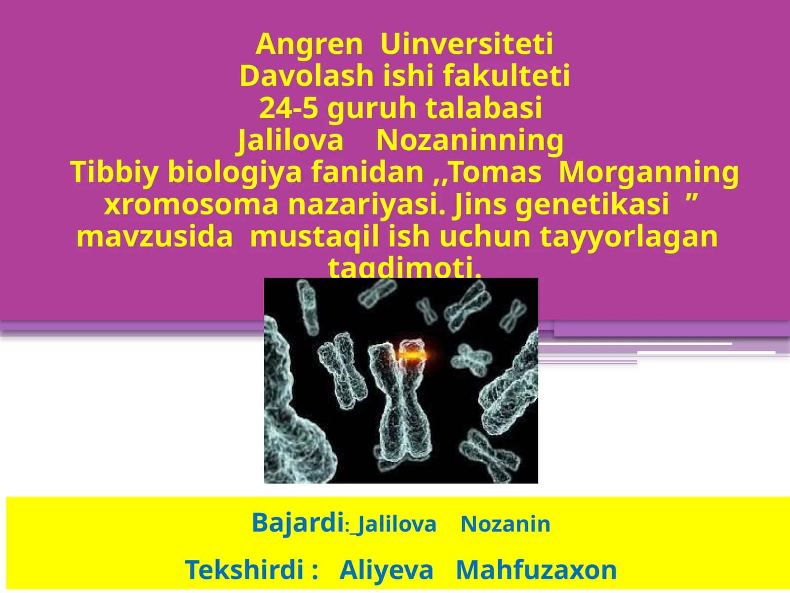 Jinsgenetikasi’’ 1