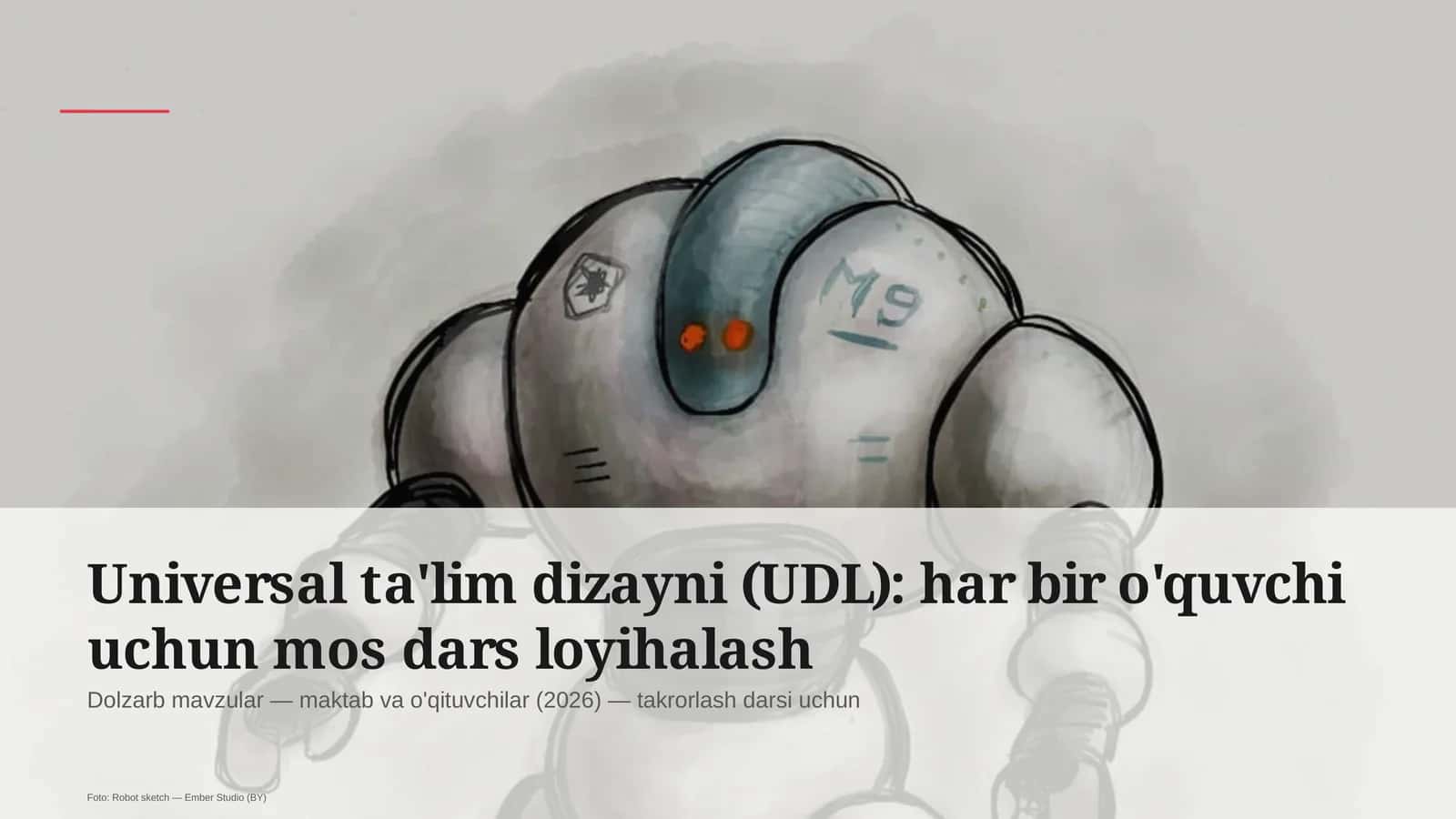Universal ta'lim dizayni (UDL) 1