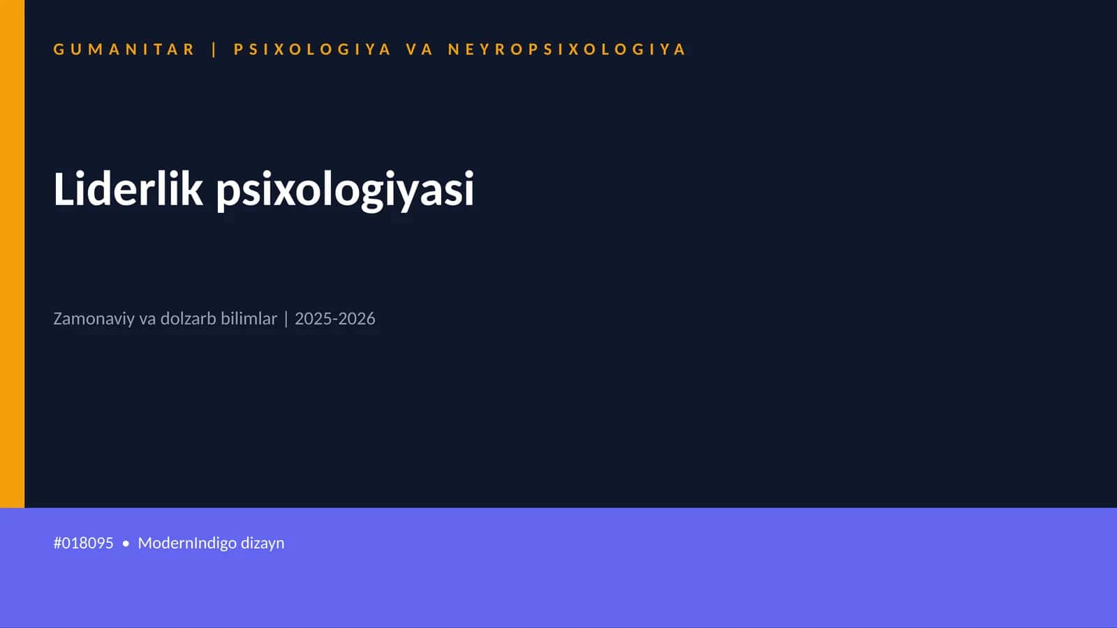 Liderlik psixologiyasi 1
