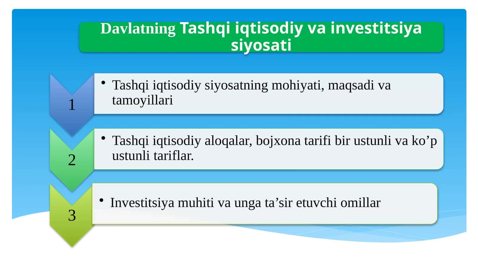 XIM Shartnomasi To'g'risida 1
