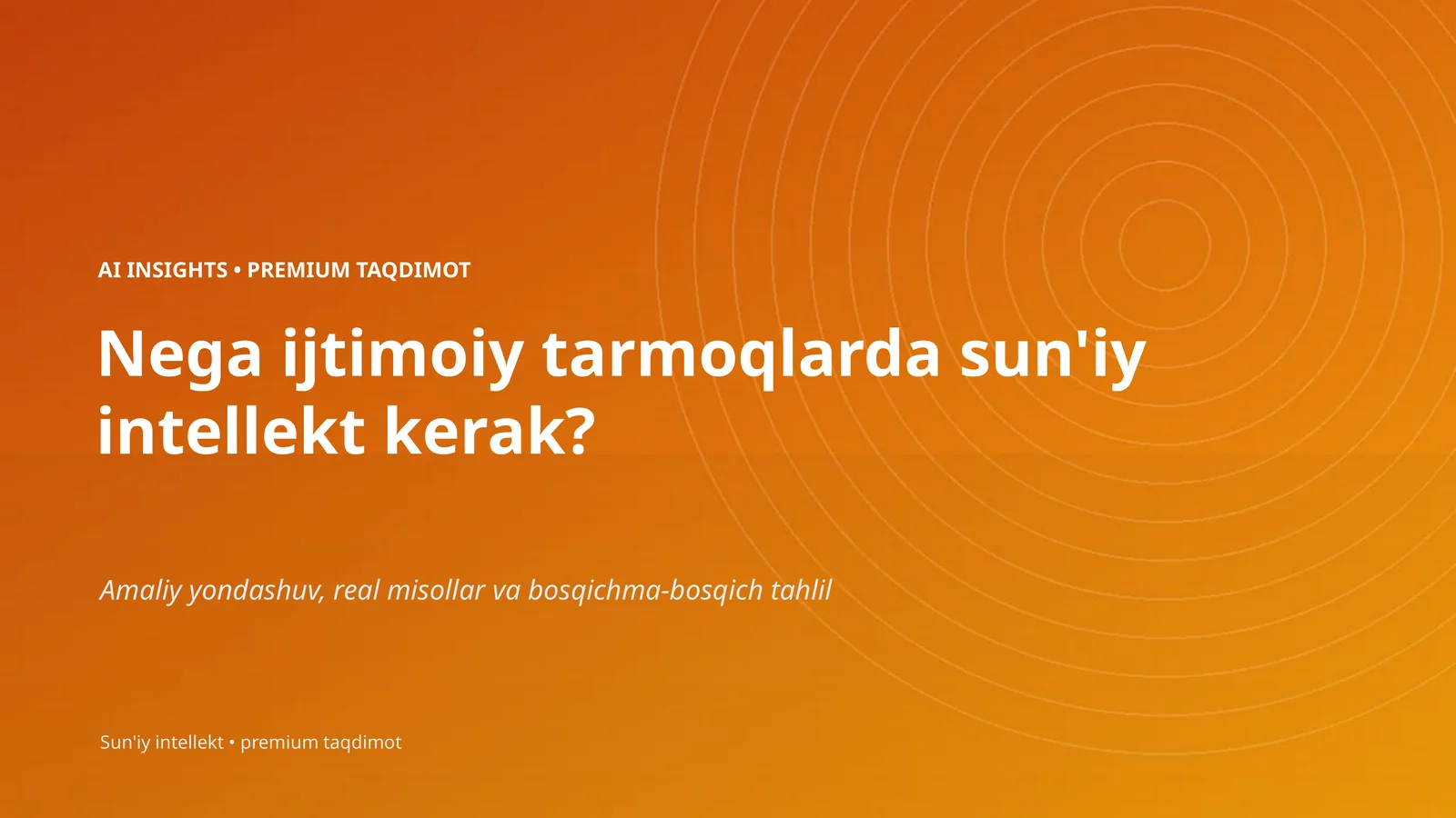 AI INSIGHTS • PREMIUM TAQDIMOT 1