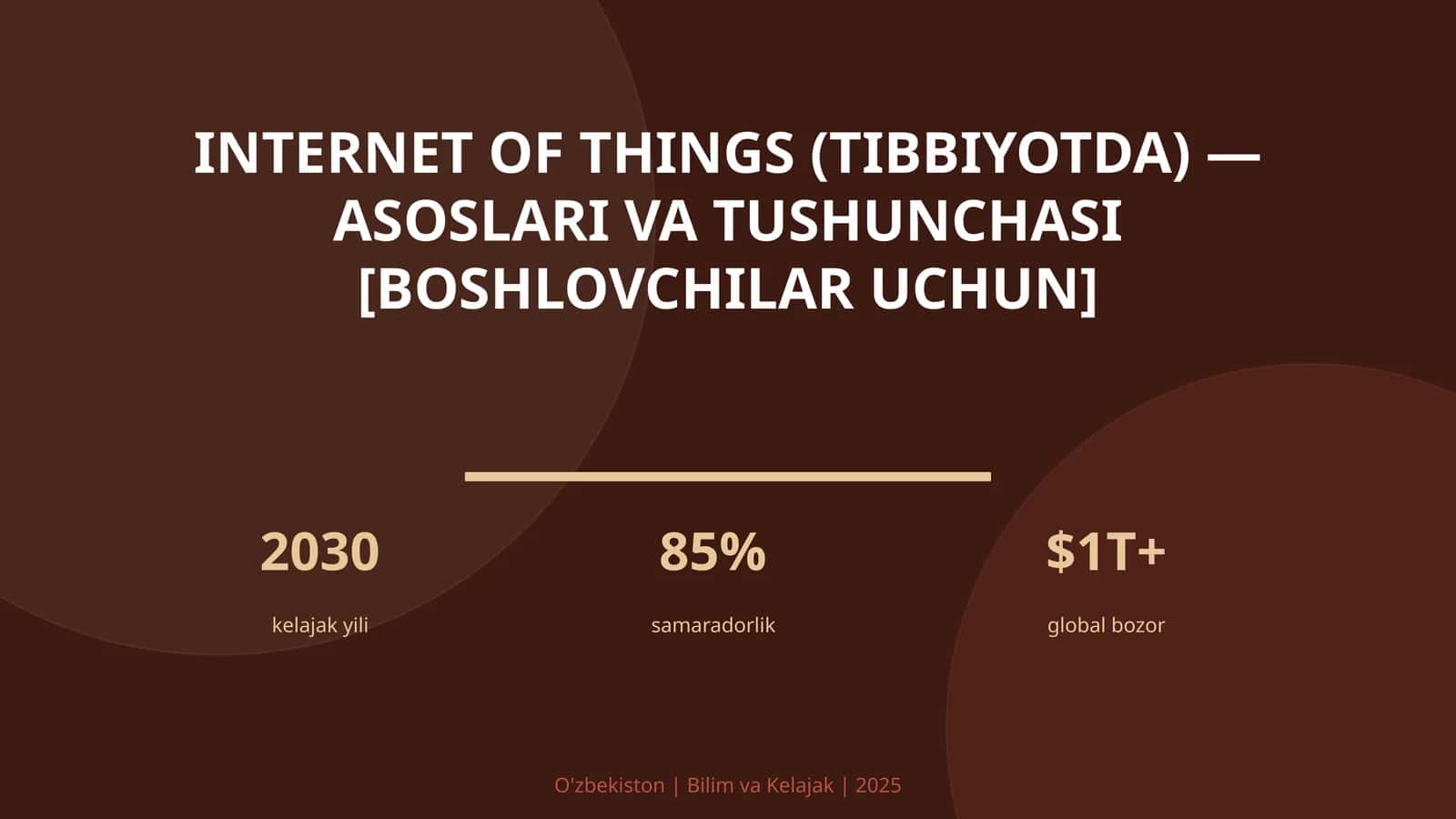 Internet of Things (tibbiyotda) — asoslari va tushunchasi [boshlovchilar uchun] 1