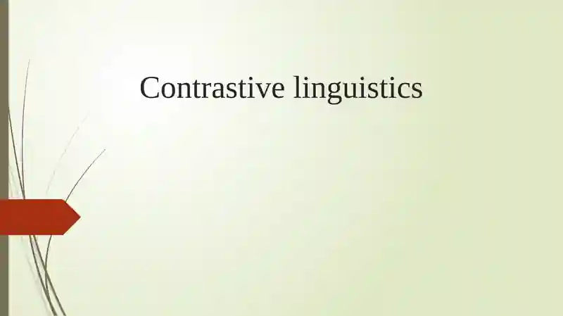 Contrastive linguistics