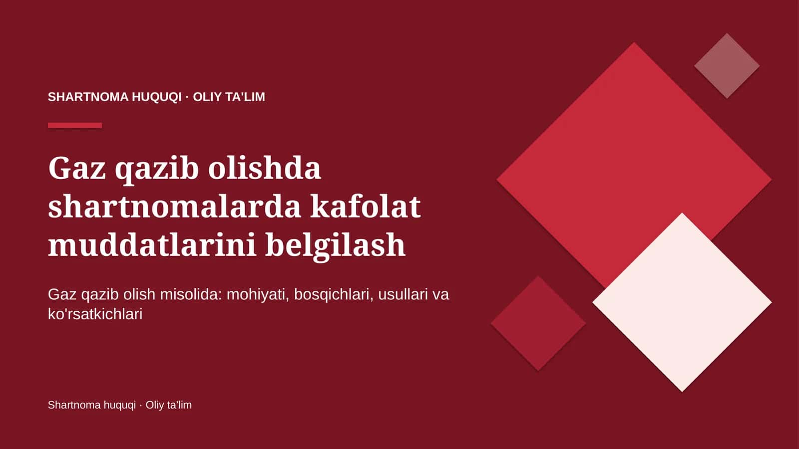 gaz qazib olishda shartnomalarda kafolat muddatlarini belgilash 3032 1