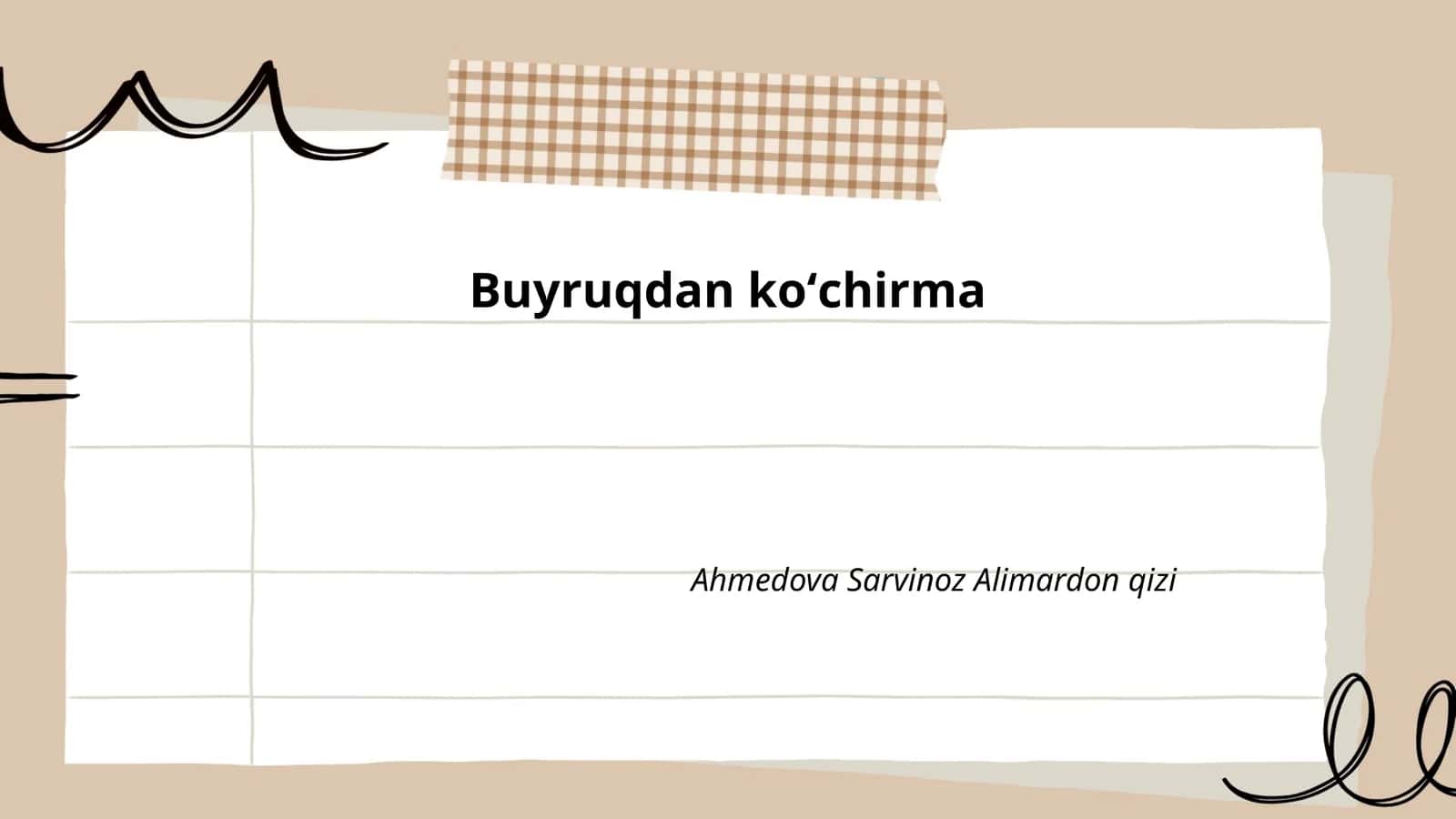 Buyruqdan koʻchirma 1