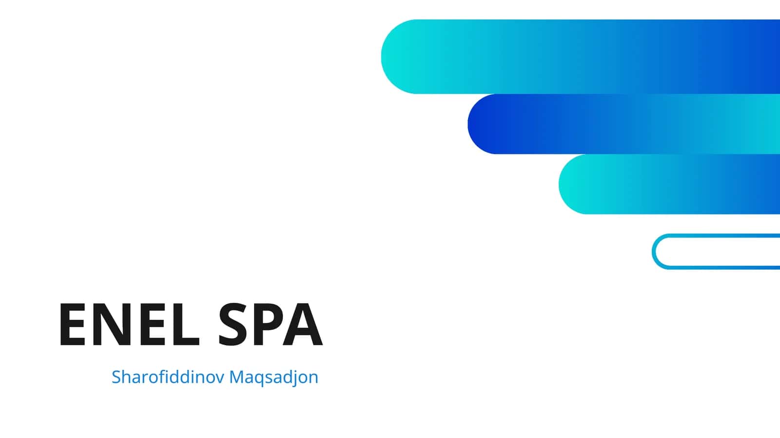Enel SpA ning global bozor strategiyasi va raqobatbardosh afzalliklari 1