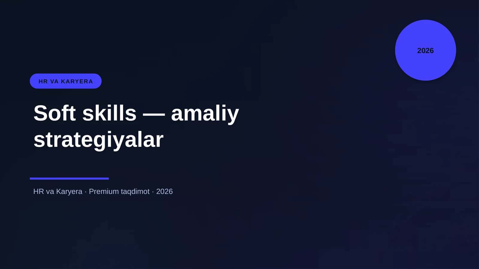 Soft skills — amaliy strategiyalar 1