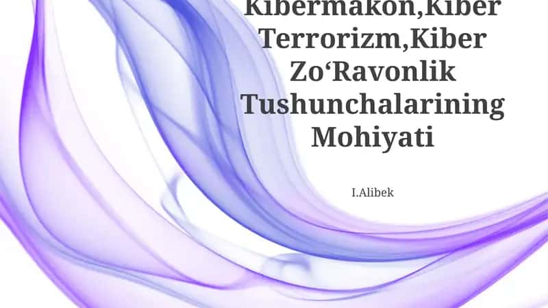 Kibermakon, Kiber Terrorizm, Kiber Zoʻravonlik Tushunchalarining Mohiyati 1