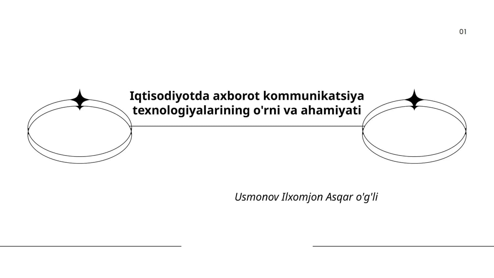 Iqtisodiyotda axborot kommunikatsiya texnologiyalarining o'rni va ahamiyati 1