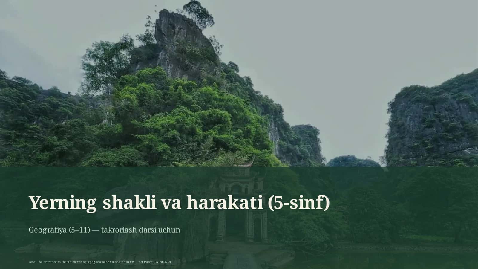 Yerning shakli va harakati (5-sinf) 1