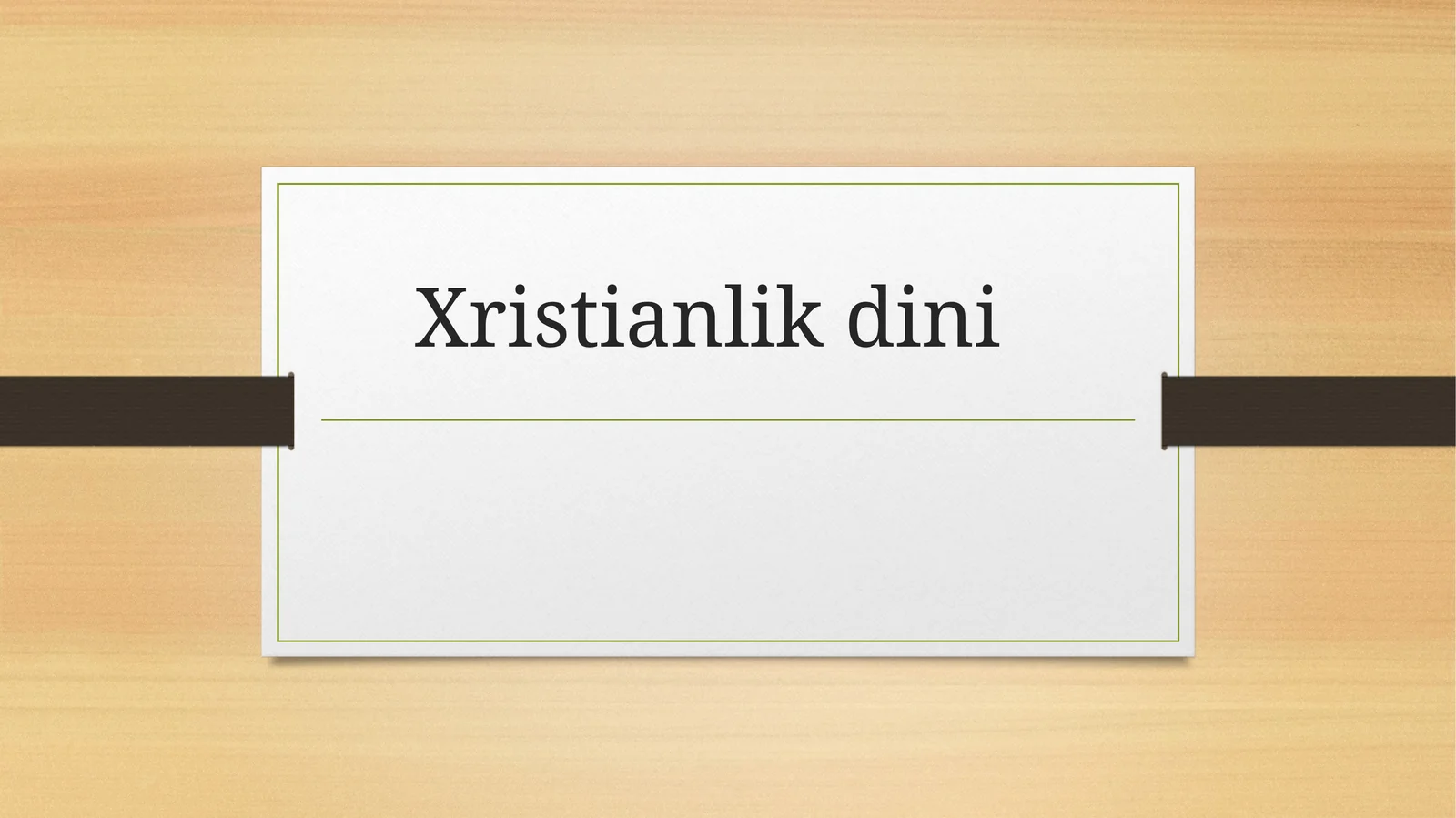 Xristianlik dini 1