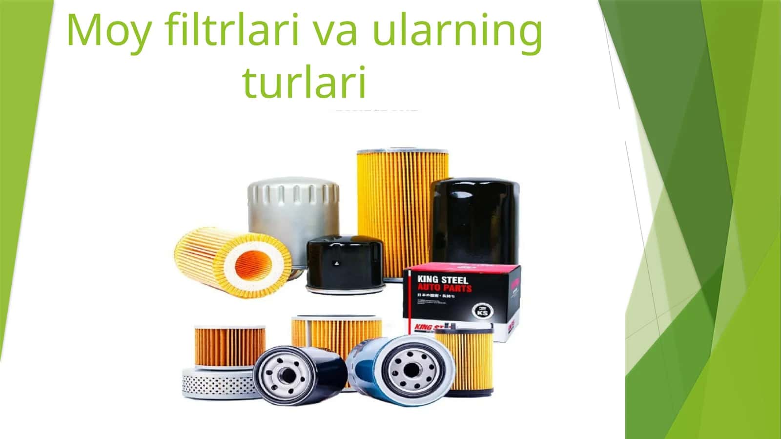 Moy filtrlari va ularning turlari 1
