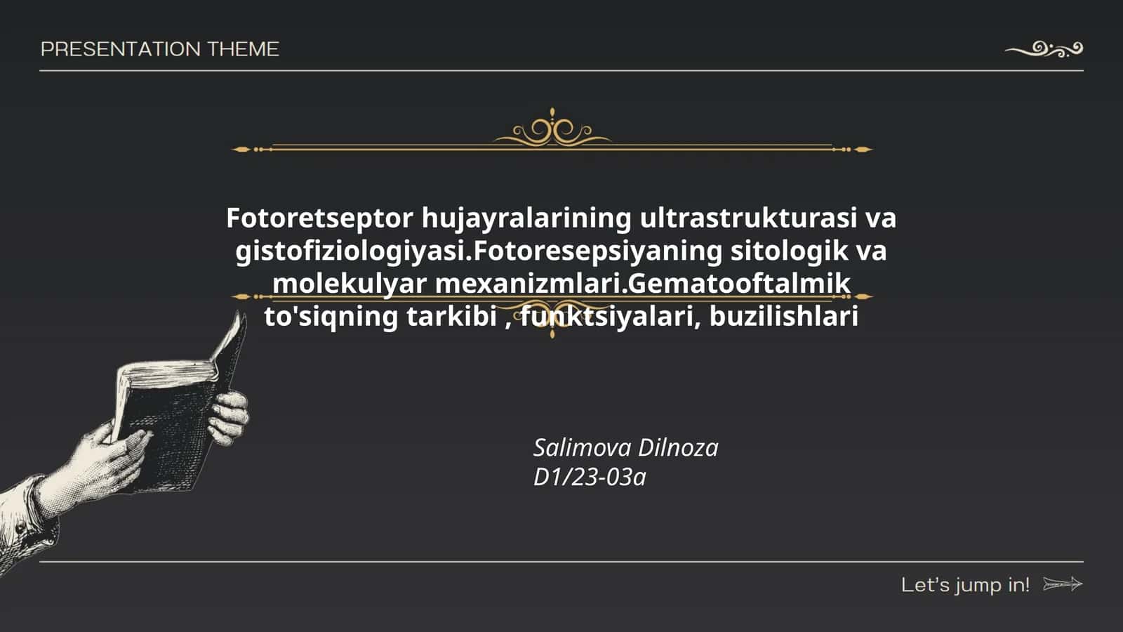 Fotoretseptor hujayralarining ultrastrukturasi va gistofiziologiyasi 1