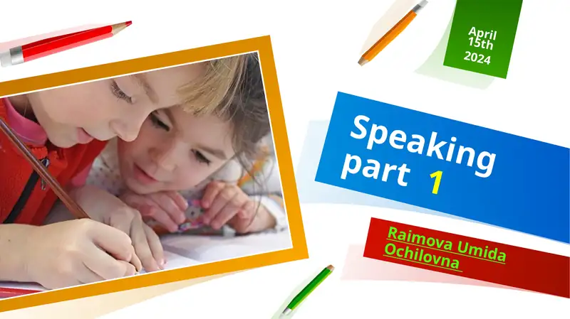 Speaking part 1 1