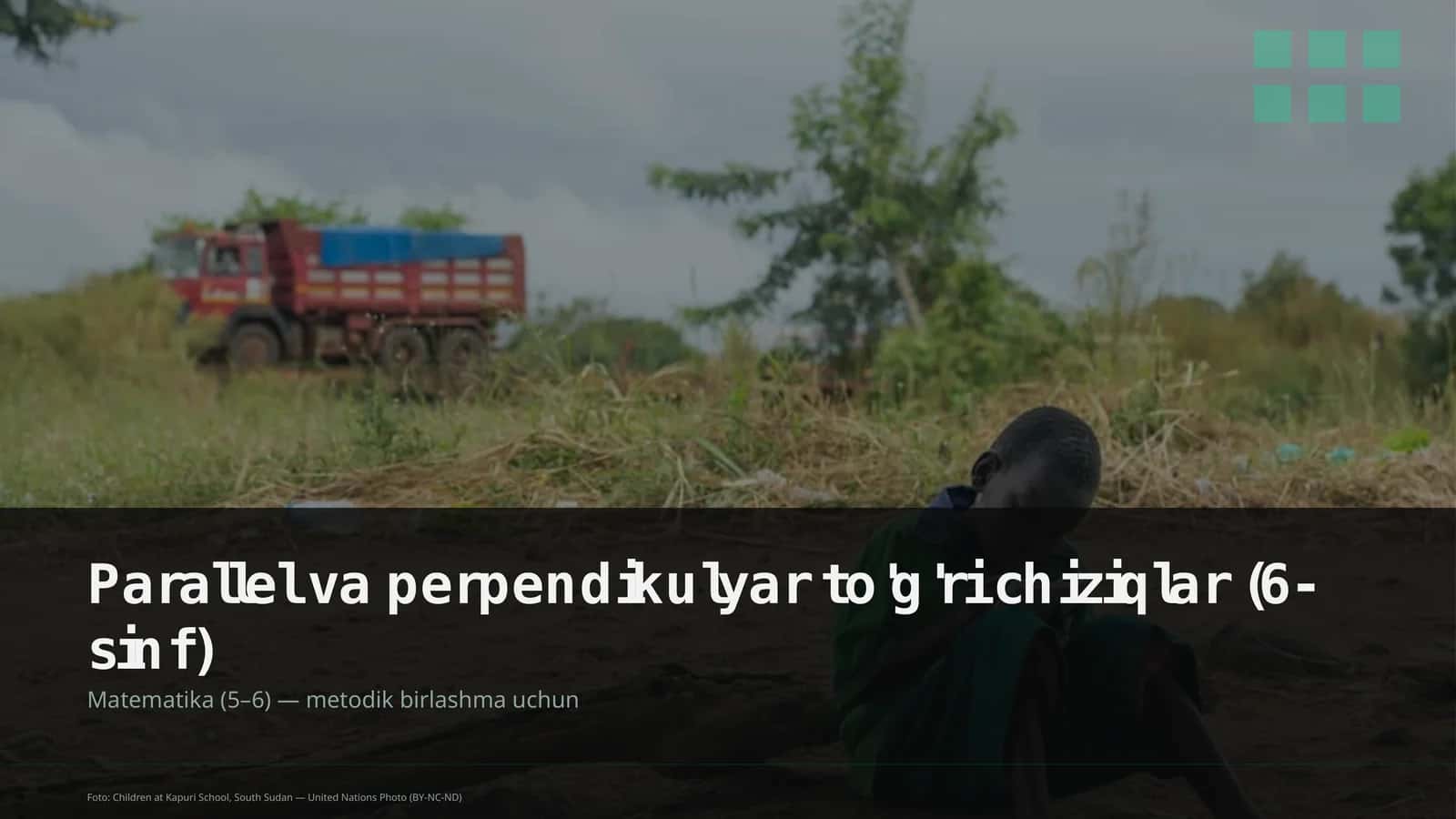 Parallel va perpendikulyar to'g'ri chiziqlar (6-sinf) 1
