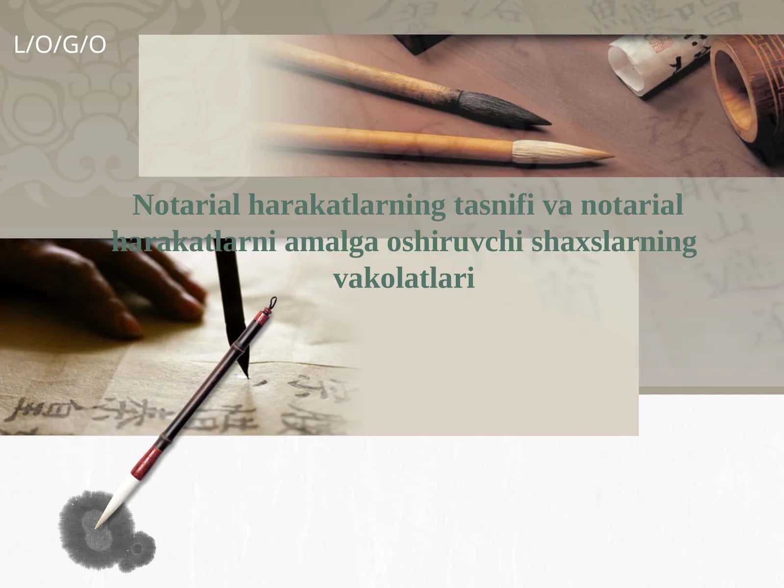 Notarial Harakatlarning Tasnifi va Notarial Harakatlarni Amalga Oshiruvchi Shaxslarning Vakolatlari 1
