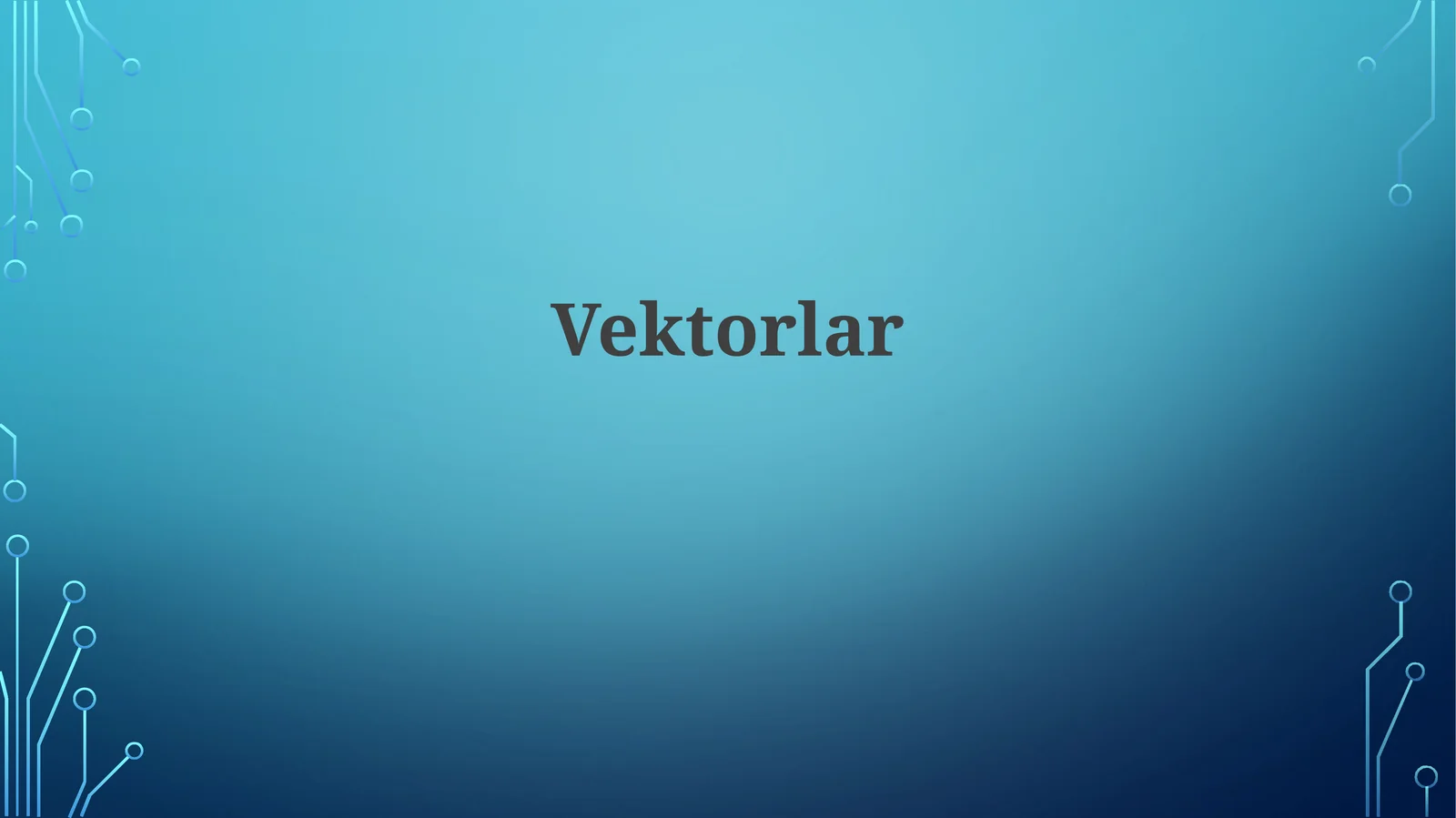 Vektorlar 1