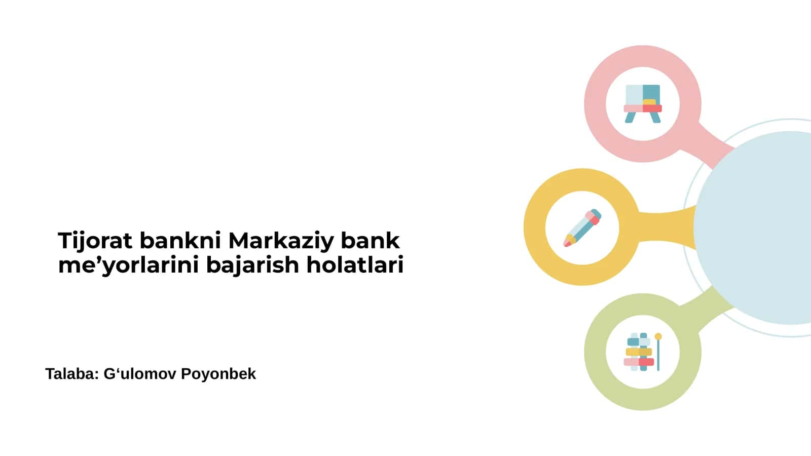 Markaziy bankning tijorat banklarini tartibga solishdagi roli 1