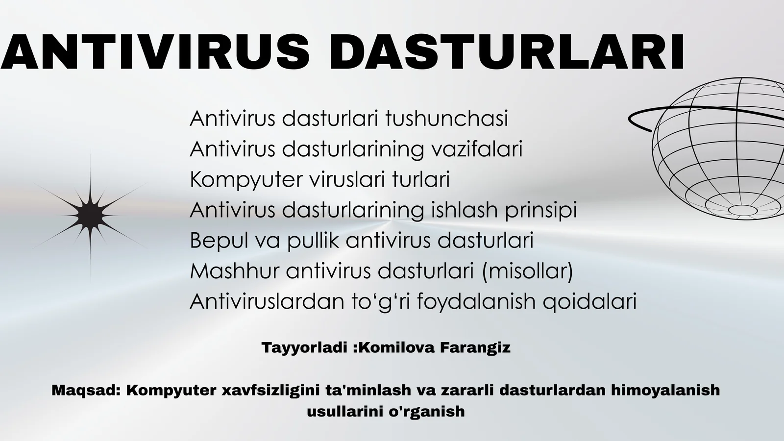 ANTIVIRUS DASTURLARI 1