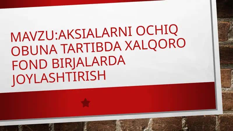 Aksialarni ochiq qo'bu taʼrtib qilish daxallo rida axiyalarga joylashtirish reja 1