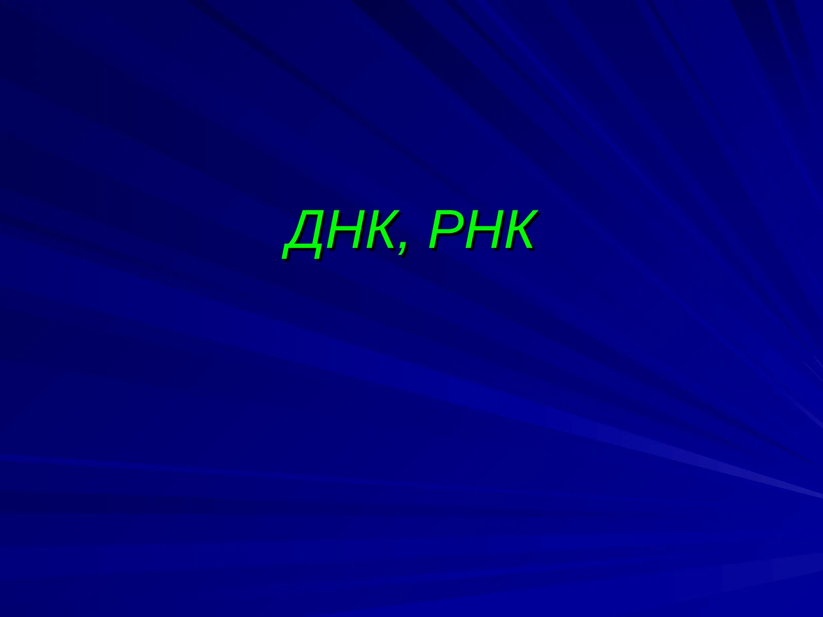 ДНК, РНК 1