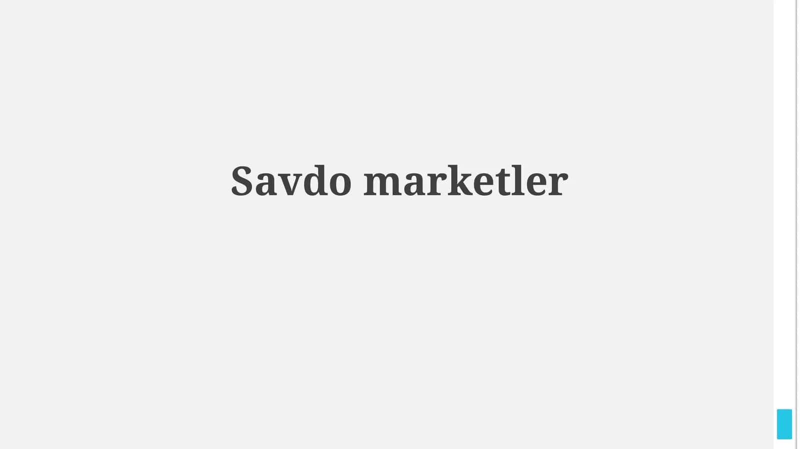 Savdomarketler 1