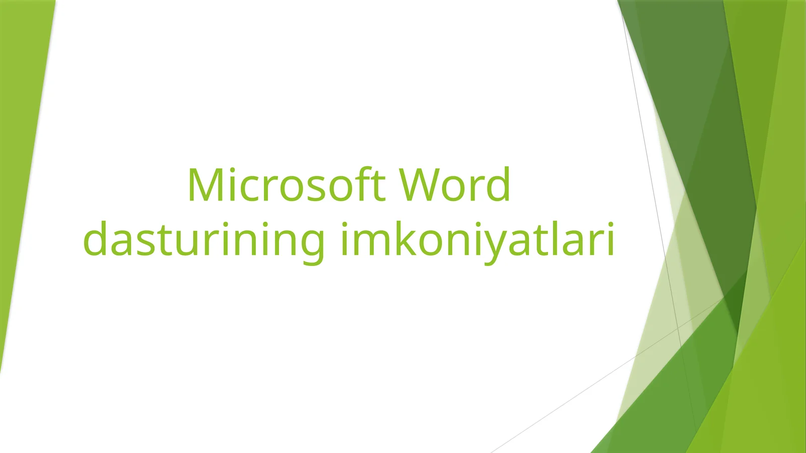 Microsoft Worddasturiningimkoniyatlari 1