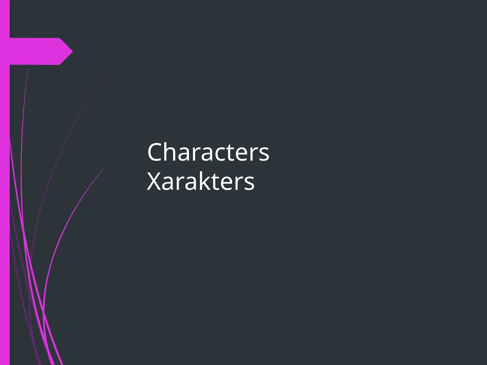 CharactersXarakters 1