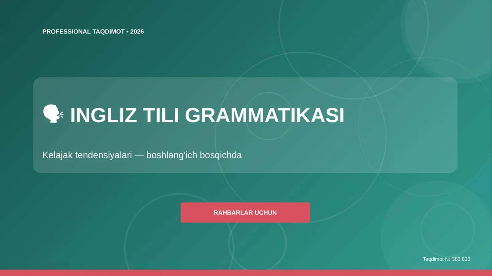INGLIZ TILI GRAMMATIKASI 1